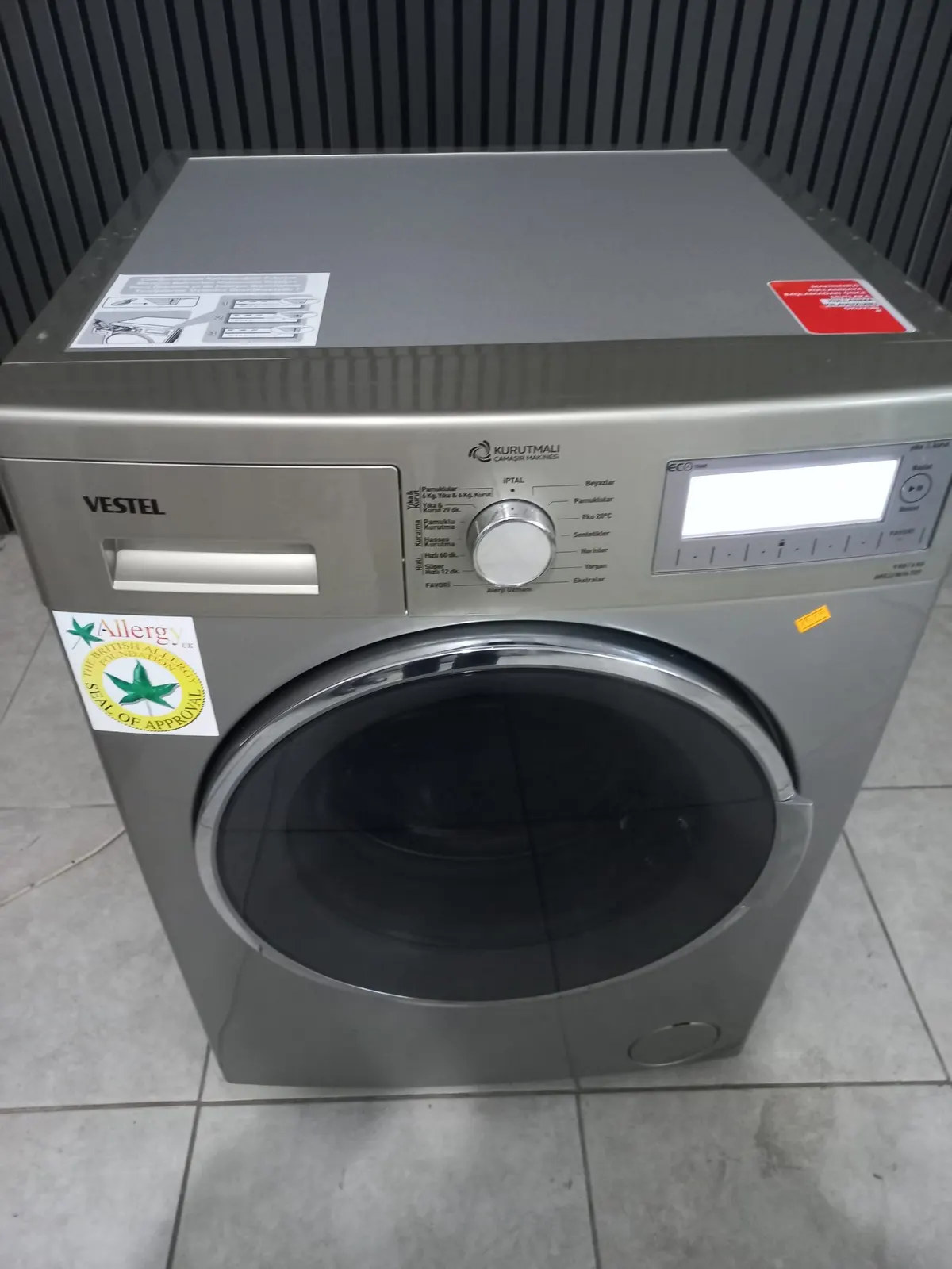 Vestel A+++ 9/6 Yıkama kurutma makinesi