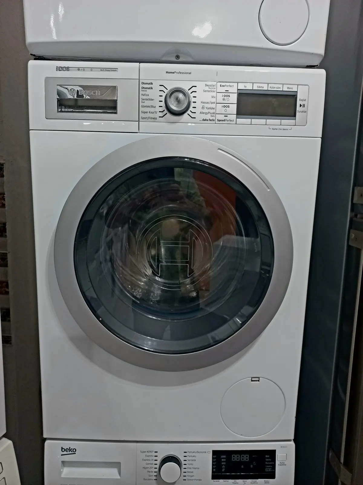 Bosch idos A+++ 9 kg deterjan doz ayarlı çamaşır makinesi